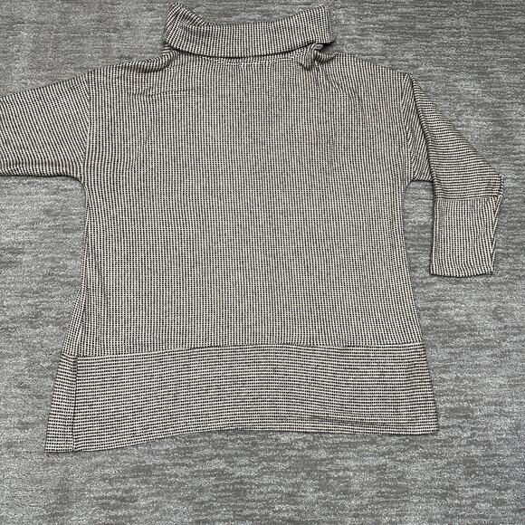 CJ Banks Sweater Womens 2X Beige Black Cowl Neck Soft Cozy New with Tags - Picture 5 of 13